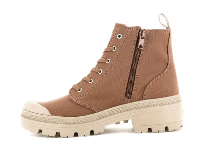 Women PALLABASE TWILL Peru Archive PALLADIUM Heel Boots
