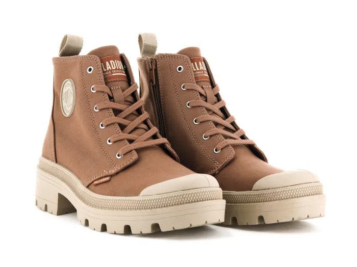 Women PALLABASE TWILL Peru Archive PALLADIUM Heel Boots
