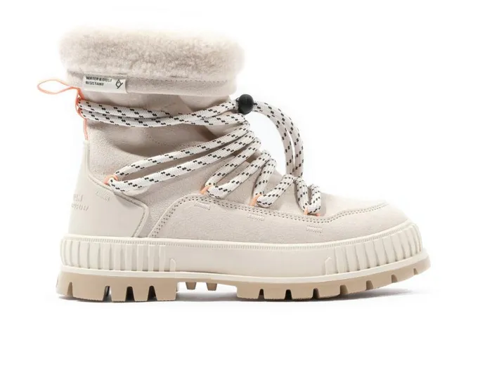 Women PALLASHOCK HIVER Almond Milk PALLADIUM Boots