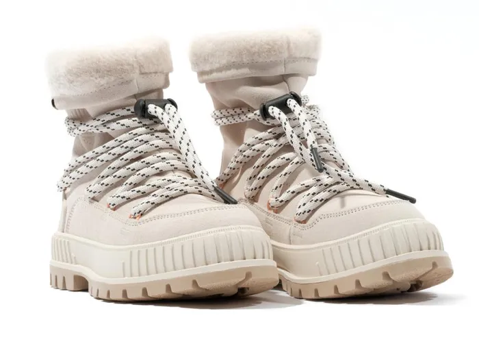 Women PALLASHOCK HIVER Almond Milk PALLADIUM Boots Women PALLASHOCK HIVER Almond Milk PALLADIUM Boots