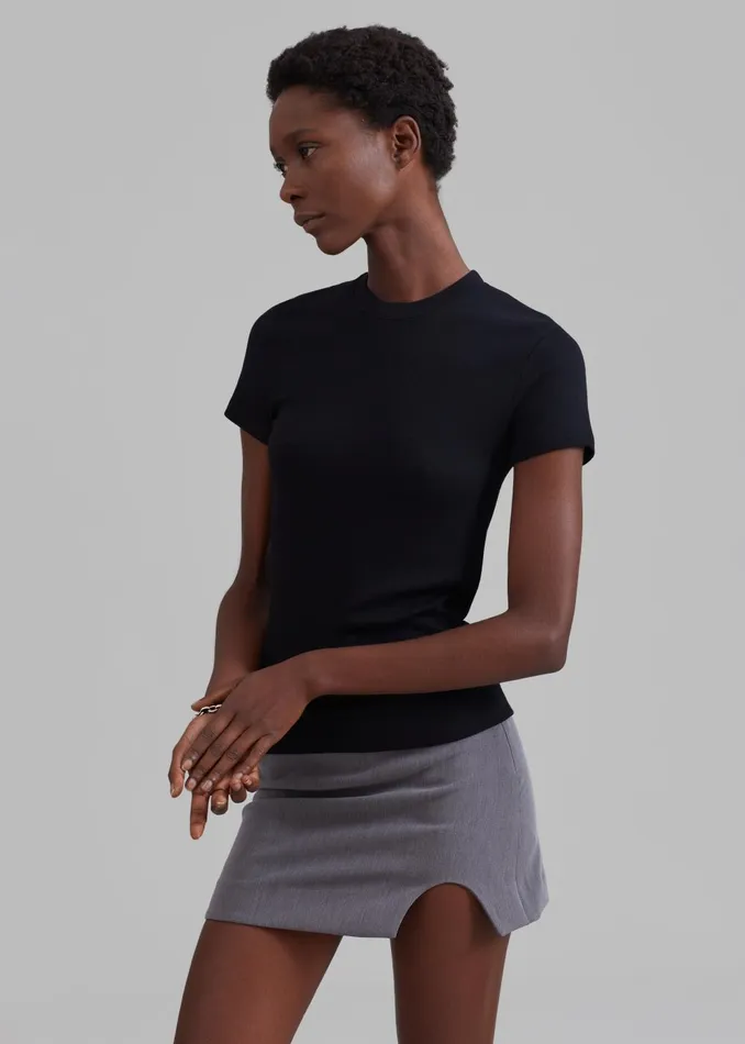 Women Palmira Tee 8211 Black The Frankie Shop Tops