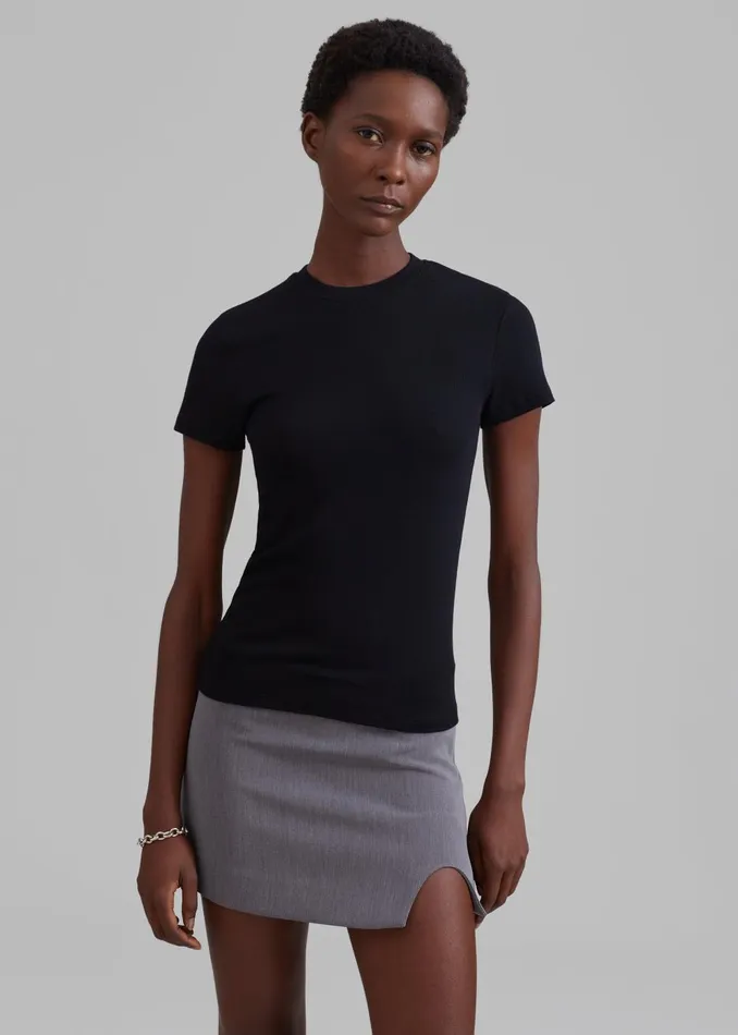 Women Palmira Tee 8211 Black The Frankie Shop Tops