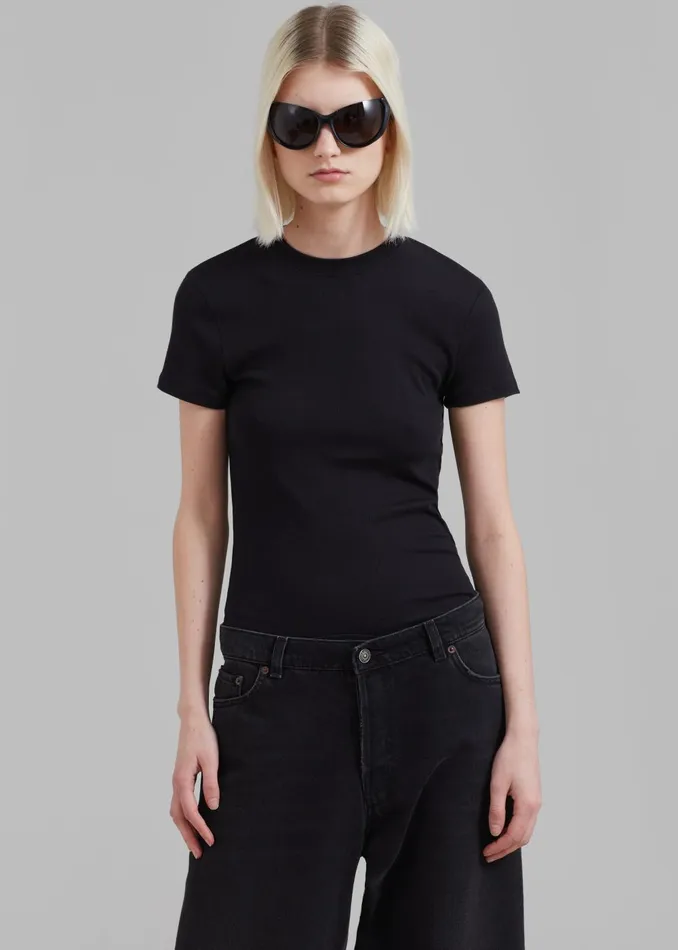 Women Palmira Tee 8211 Black The Frankie Shop Tops