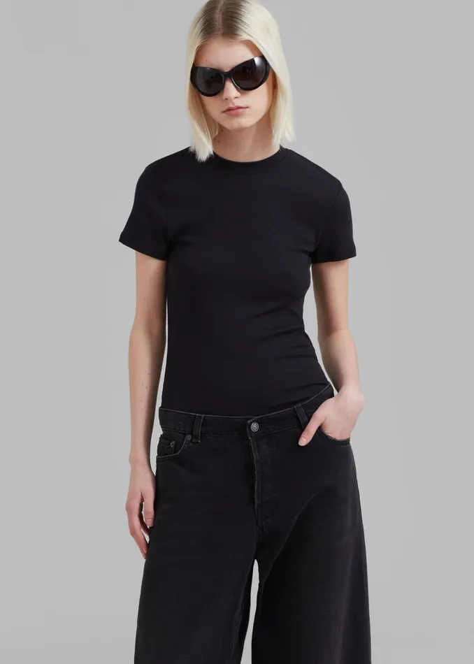 Women Palmira Tee 8211 Black The Frankie Shop Tops