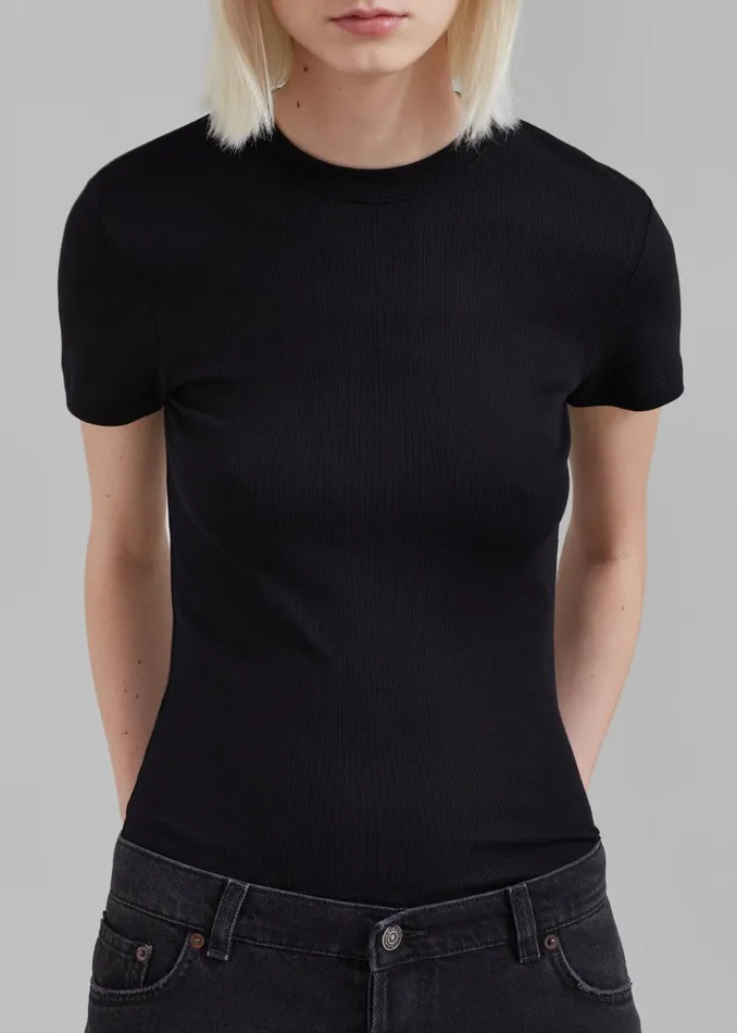 Women Palmira Tee 8211 Black The Frankie Shop Tops