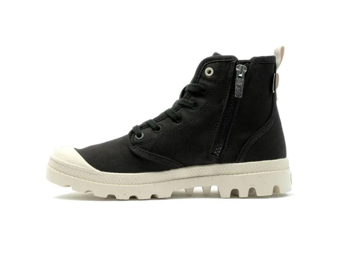 Women PAMPA HI ZIP ORGANIC Black PALLADIUM Boots Women PAMPA HI ZIP ORGANIC Black PALLADIUM Boots