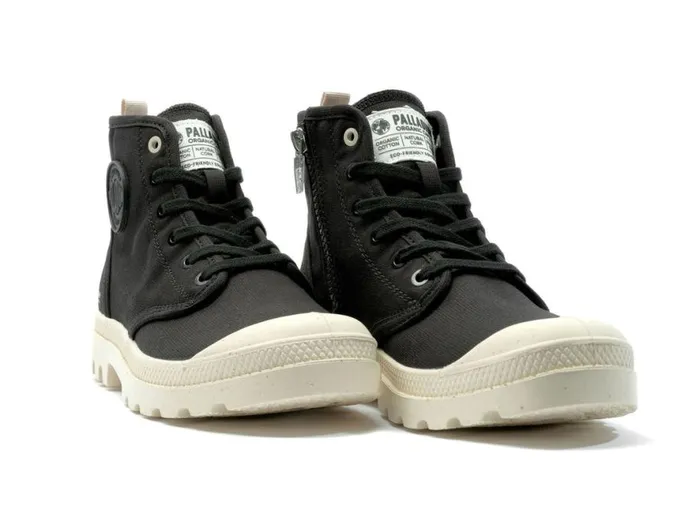 Women PAMPA HI ZIP ORGANIC Black PALLADIUM Boots Women PAMPA HI ZIP ORGANIC Black PALLADIUM Boots