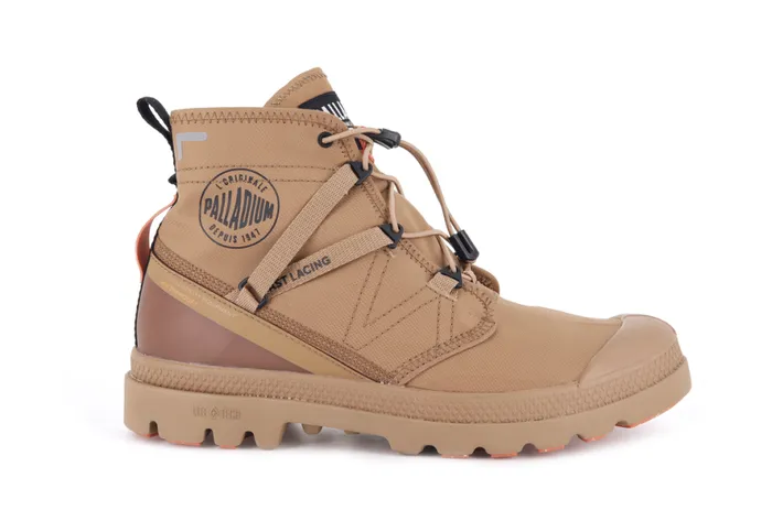 Women PAMPA TRAVEL LITE WATERPROOF Brown Sugar PALLADIUM Boots