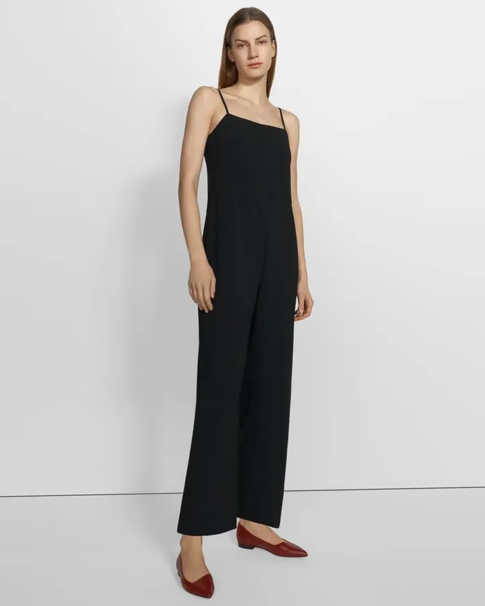 Women Pants Theory Cami Jumpsuit In Admiral Crepe Black