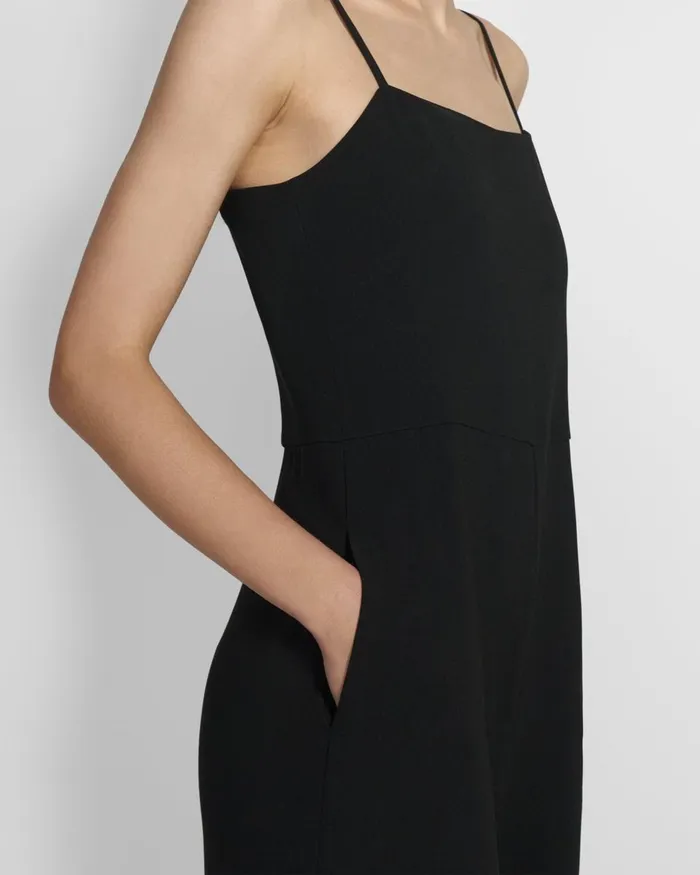 Women Pants Theory Cami Jumpsuit In Admiral Crepe Black