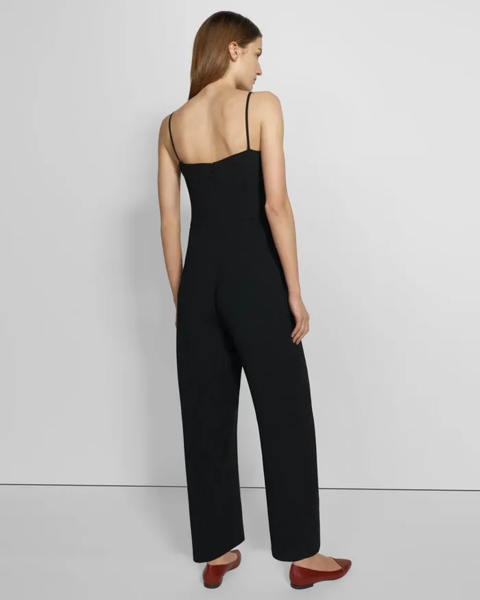 Women Pants Theory Cami Jumpsuit In Admiral Crepe Black