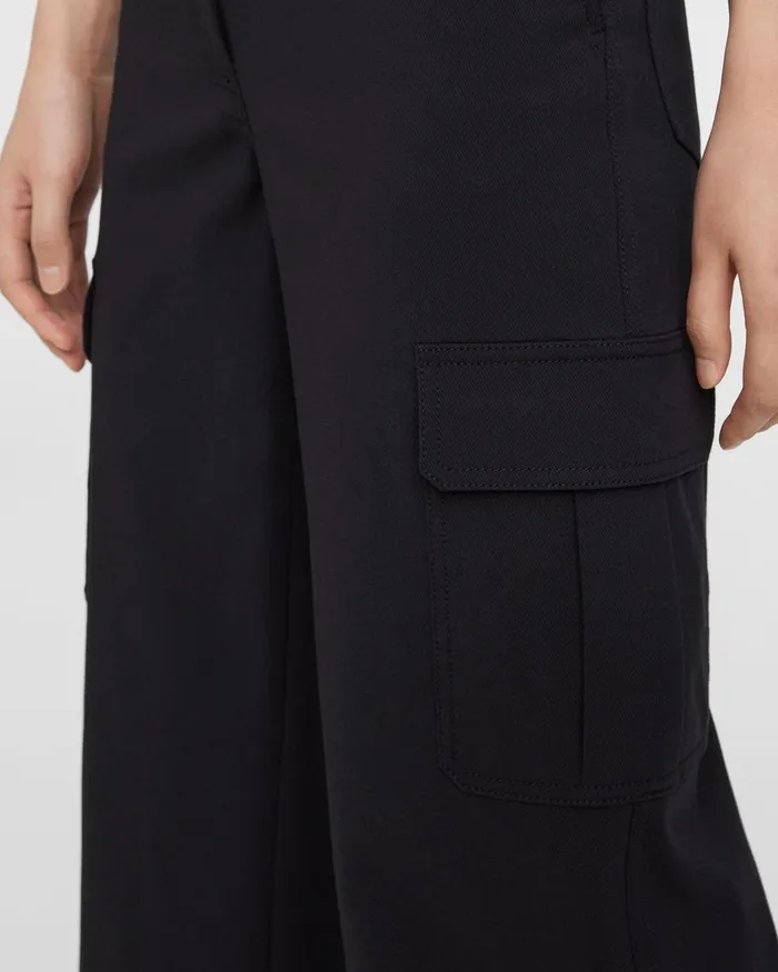Women Pants Theory Cargo Pant In Neoteric Twill Black