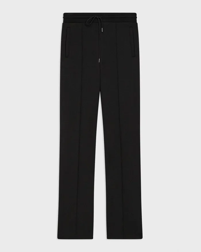 Women Pants Theory Track Pant In DoubleKnit Jersey Black