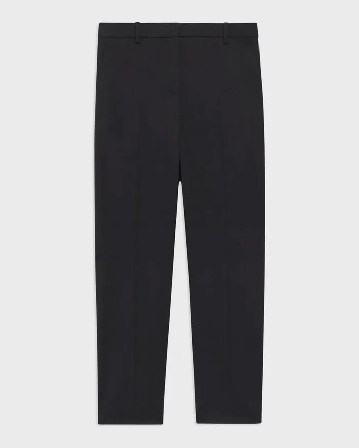 Women Pants Theory Treeca Pant In Stretch Wool Black