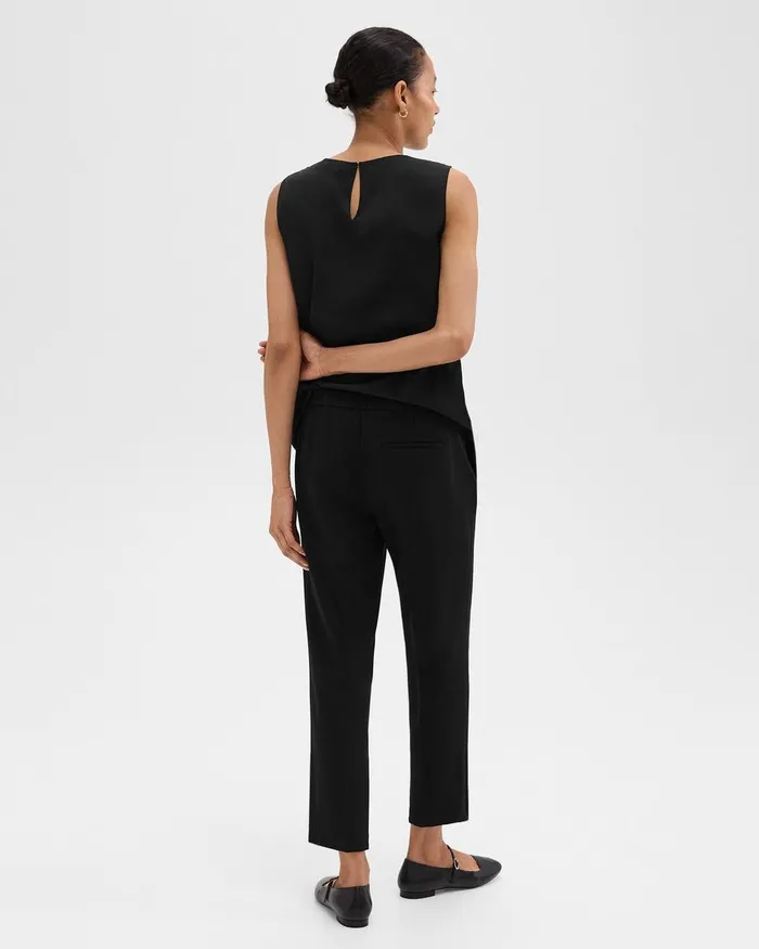 Women Pants Theory Treeca PullOn Pant In Admiral Crepe Black