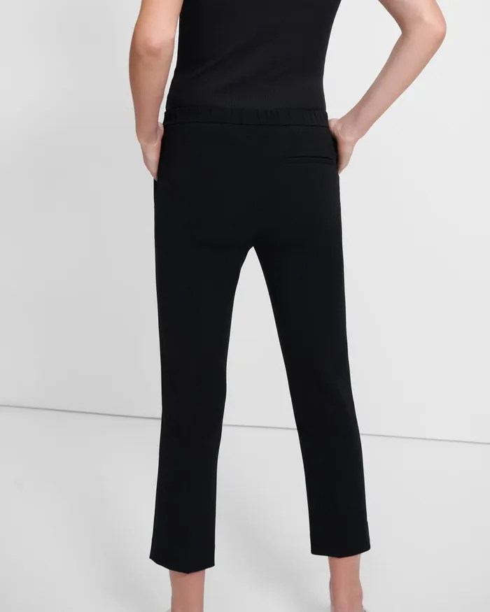 Women Pants Theory Treeca PullOn Pant In Admiral Crepe Black