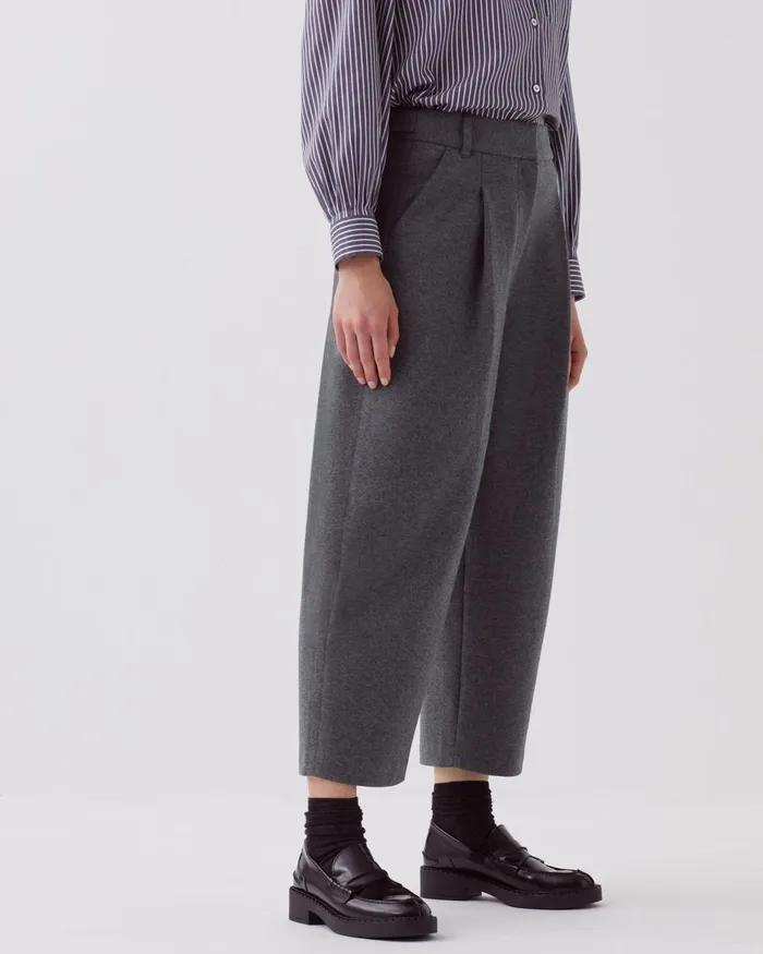 Women Peggy 8211 Carrot Trousers Grey Melange Comptoir Des Cotonniers Trousers Women Peggy 8211 Carrot Trousers Grey Melange Comptoir Des Cotonniers Trousers