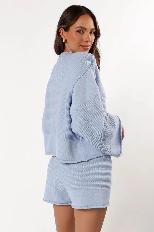 Women petalandpup Myna Knit Short 8211 Blue Blue Loungewear