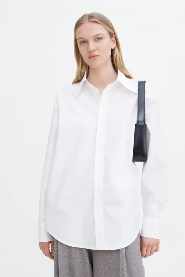 Women Poplin Shirt White Filippa K Shirts and Blouses