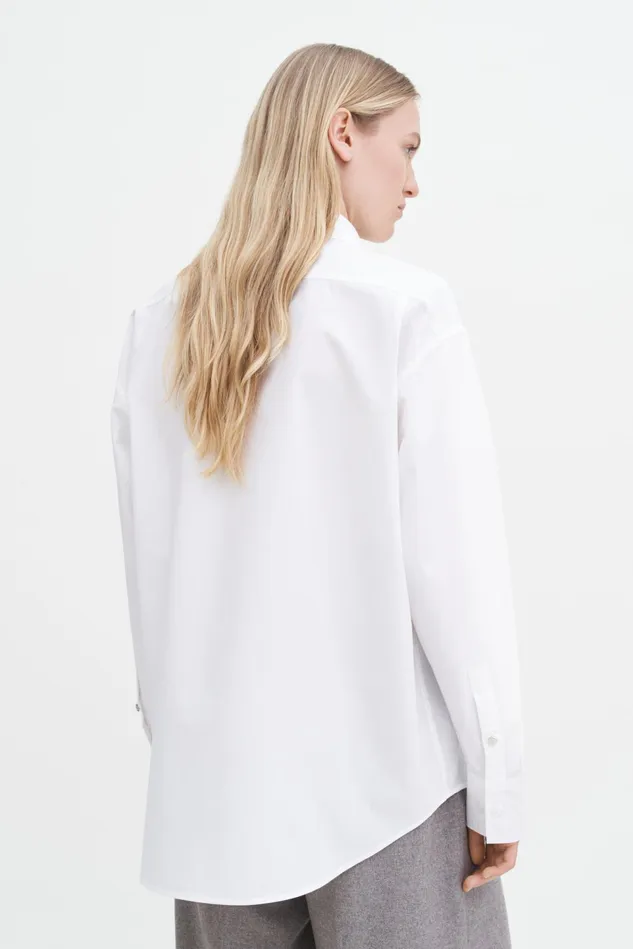 Women Poplin Shirt White Filippa K Shirts and Blouses