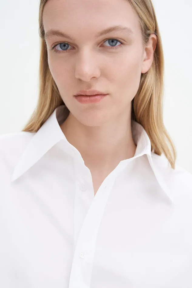 Women Poplin Shirt White Filippa K Shirts and Blouses