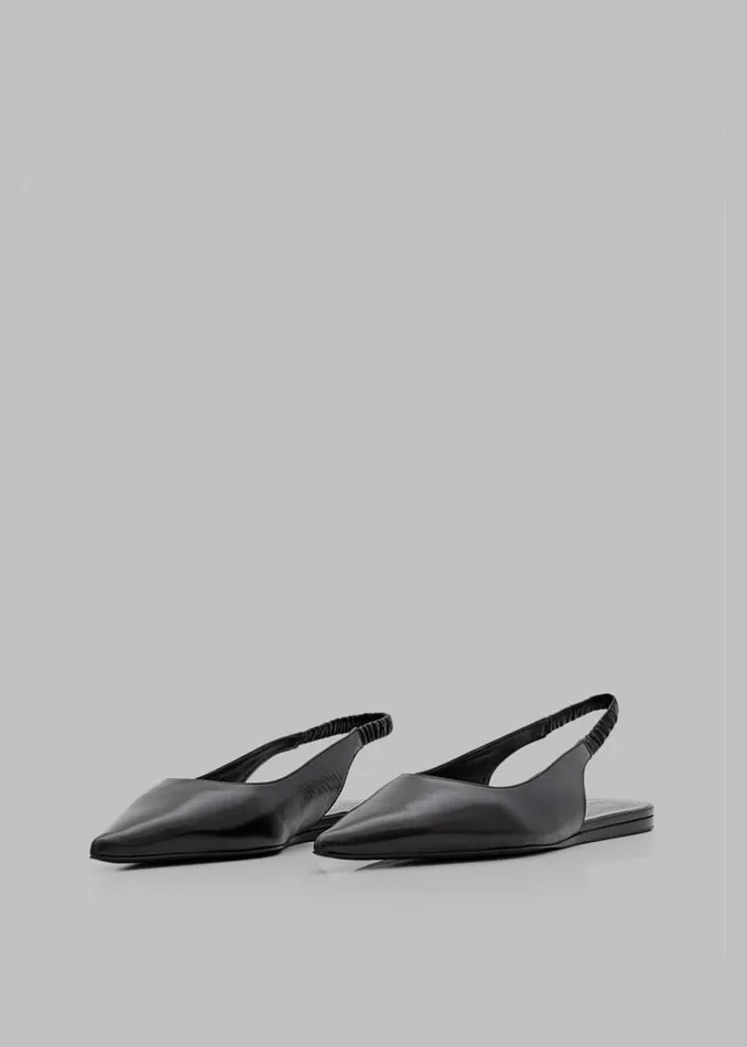 Women Proenza Schouler Spike Slingback Flats 8211 Black The Frankie Shop