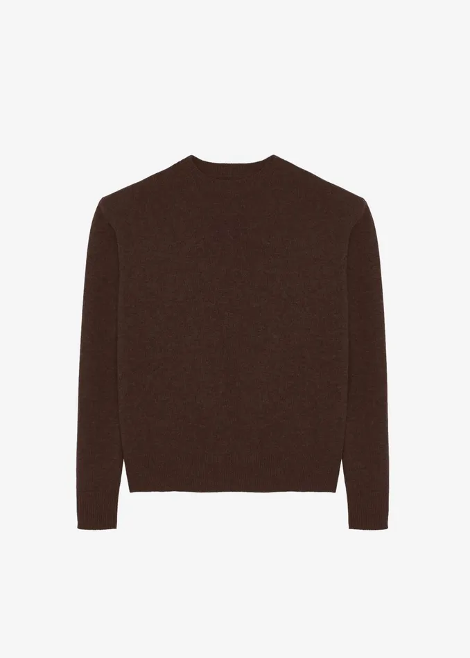 Women Rafaela Padded Knit Sweater 8211 Brown The Frankie Shop Knitwear