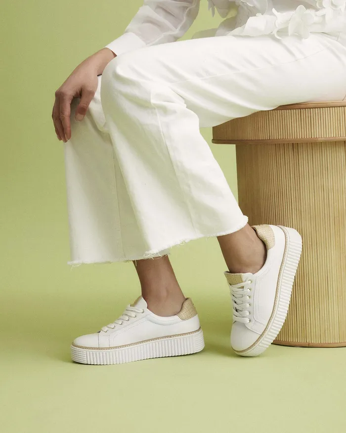 Women Raffia jomercer Arianna sneakers white raffia Women Raffia jomercer Arianna sneakers white raffia