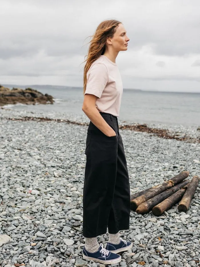 Women Recycled Orca TShirt Pink Smoke Finisterre Tops and Shirts