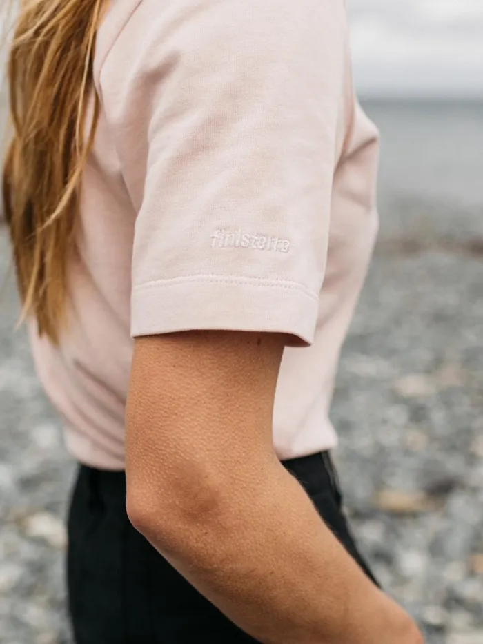 Women Recycled Orca TShirt Pink Smoke Finisterre Tops and Shirts