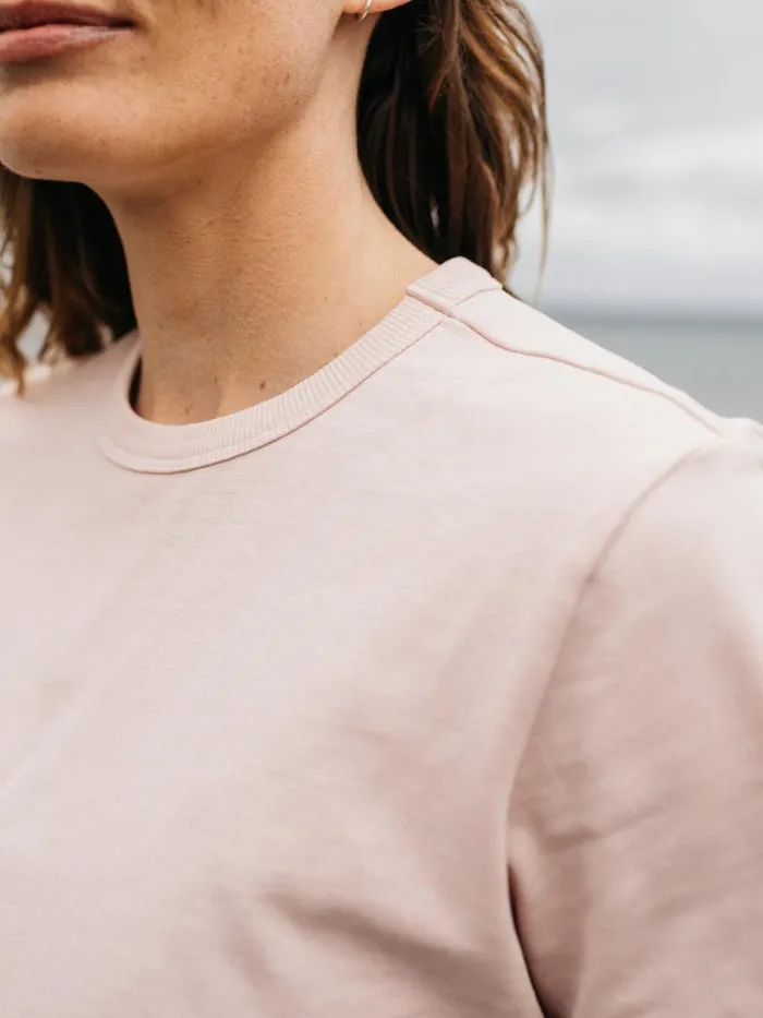 Women Recycled Orca TShirt Pink Smoke Finisterre Tops and Shirts