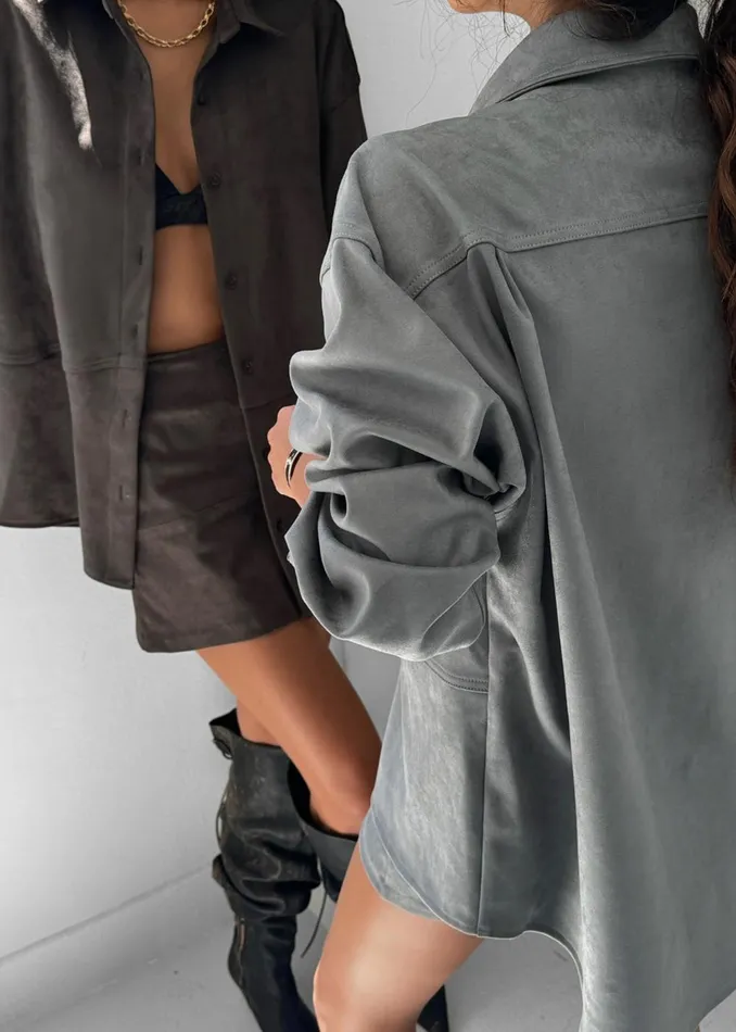 Women Regina Faux Suede Mini Skirt 8211 Brown The Frankie Shop Bottoms