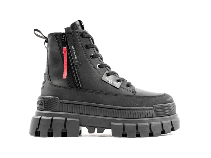 Women REVOLT BOOT ZIP LEATHER Blackblack PALLADIUM Boots