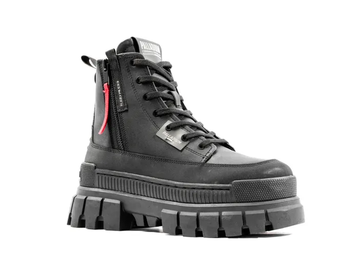 Women REVOLT BOOT ZIP LEATHER Blackblack PALLADIUM Boots