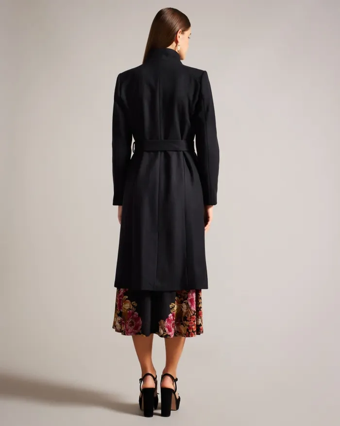 Women ROSE 8211 Wool Wrap Coat Black Ted Baker Coats and Jackets Women ROSE 8211 Wool Wrap Coat Black Ted Baker Coats and Jackets