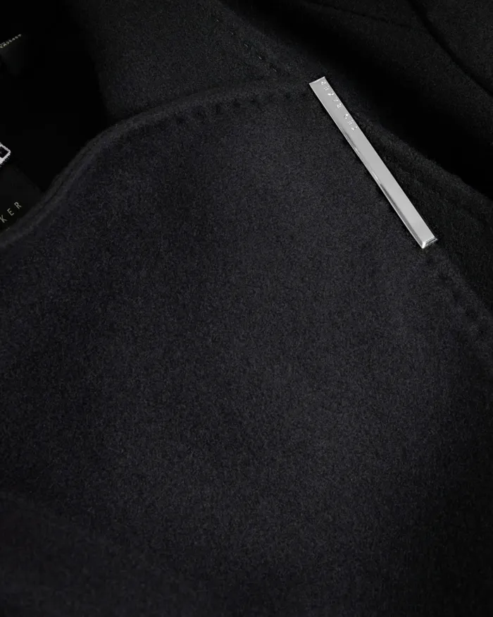 Women ROSE 8211 Wool Wrap Coat Black Ted Baker Coats and Jackets Women ROSE 8211 Wool Wrap Coat Black Ted Baker Coats and Jackets