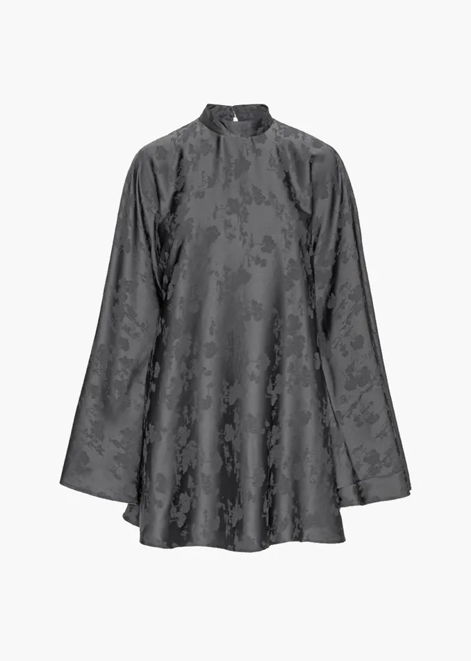 Women Rotate Bat Sleeve Mini Dress 8211 Gray Print The Frankie Shop Dresses
