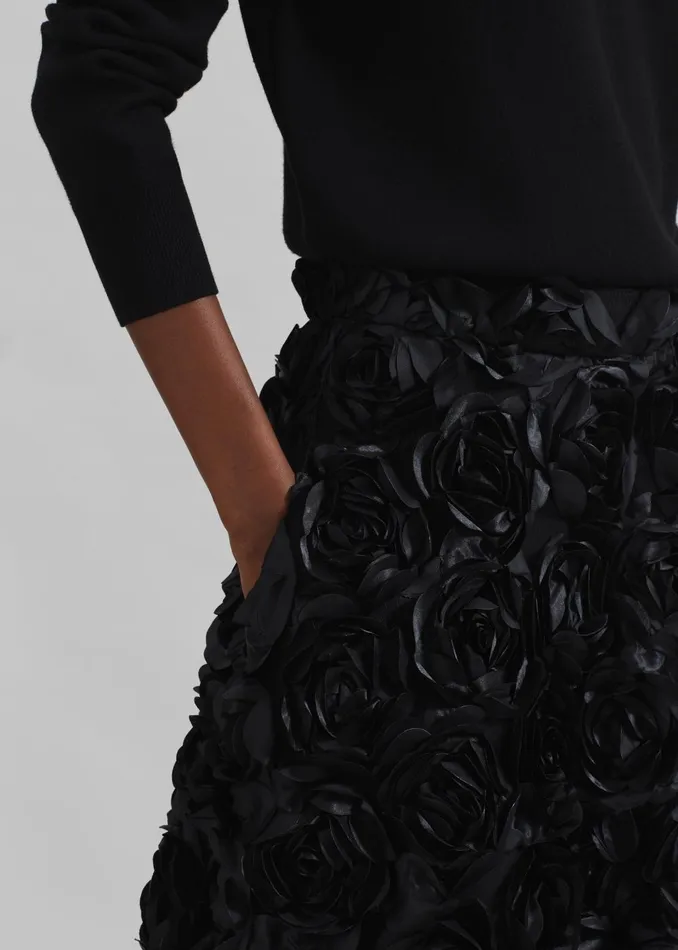 Women Rotate Maxi Sun Skirt 8211 Black The Frankie Shop Bottoms