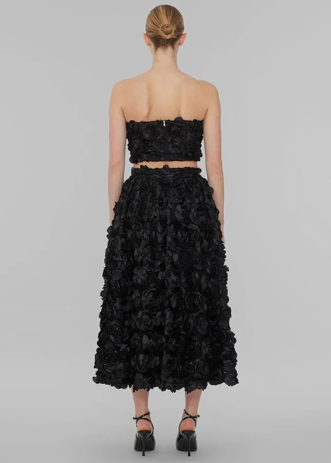 Women Rotate Maxi Sun Skirt 8211 Black The Frankie Shop Bottoms