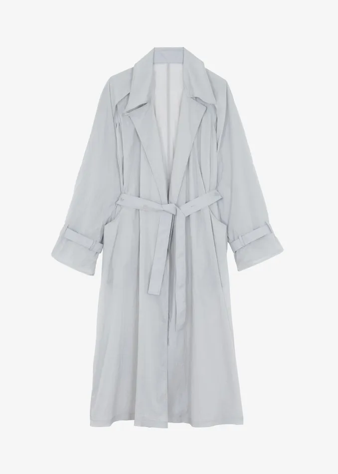 Women Sal Trench Coat 8211 Light Grey The Frankie Shop Outerwear