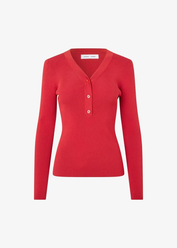 Women Samse Samse Saleonore VNeck 8211 Scarlet Sage The Frankie Shop Knitwear