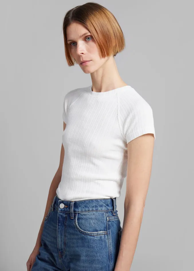 Women Samse Samse Salinn TShirt 8211 White The Frankie Shop Tops