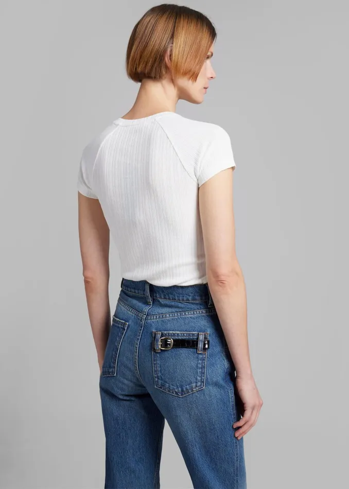 Women Samse Samse Salinn TShirt 8211 White The Frankie Shop Tops