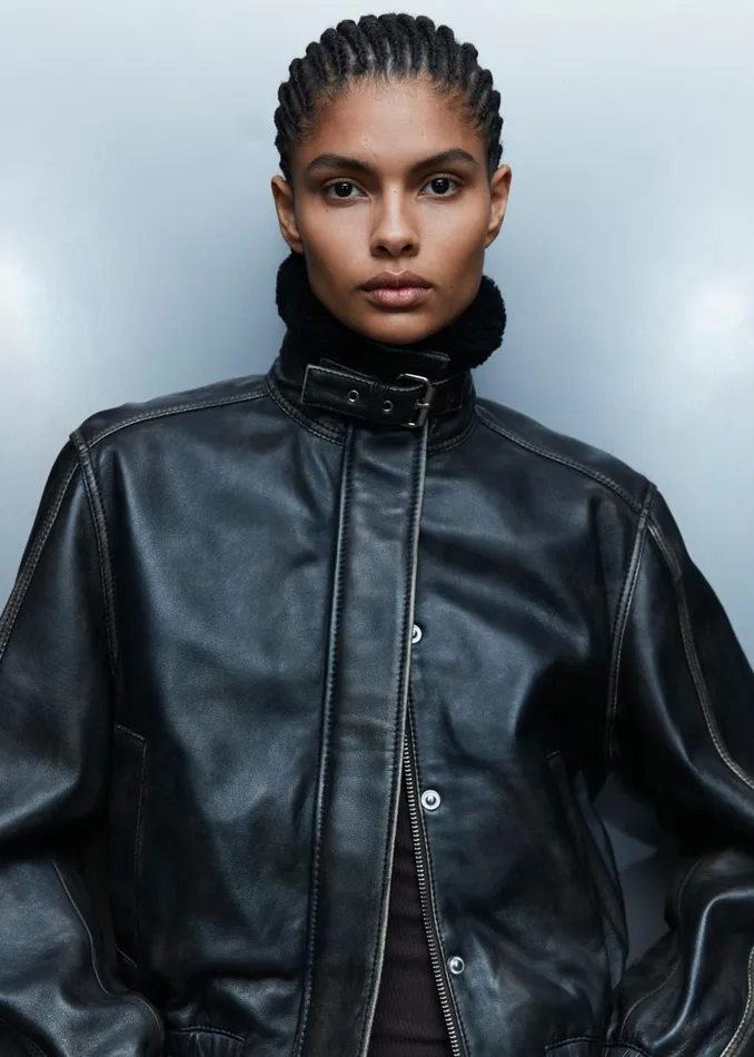 Women Samse Samse Sameadow Bomber 8211 Washed Black Olive The Frankie Shop Outerwear