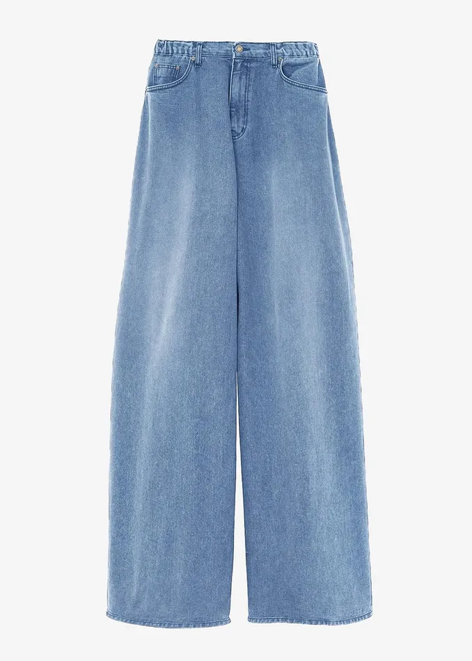 Women Sasha Wide Leg Jeans 8211 Worn Wash The Frankie Shop Bottoms