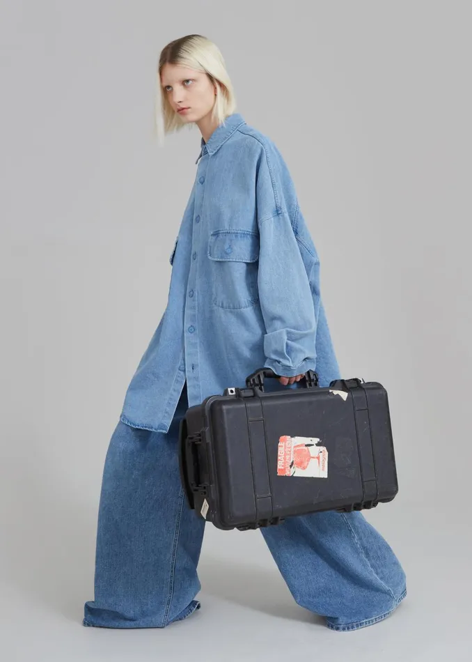 Women Sasha Wide Leg Jeans 8211 Worn Wash The Frankie Shop Bottoms