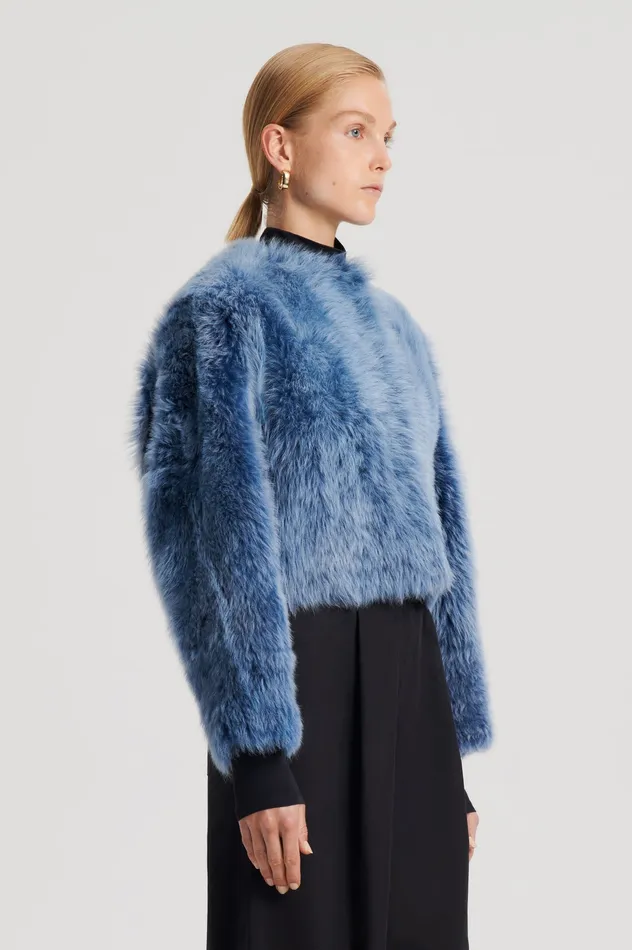 Women Scanlan Theodore TOSCANA COCOON JACKET DENIM Jackets