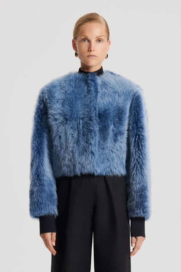 Women Scanlan Theodore TOSCANA COCOON JACKET DENIM Jackets
