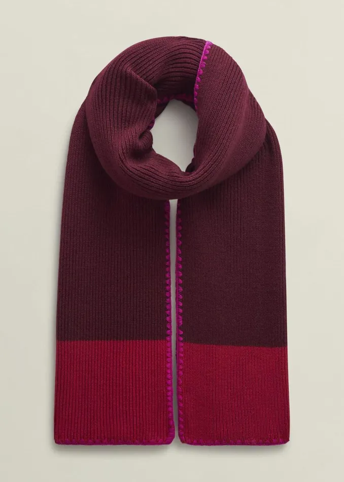 Women Scarves Hobbs Esme Scarf Rhubarb Red