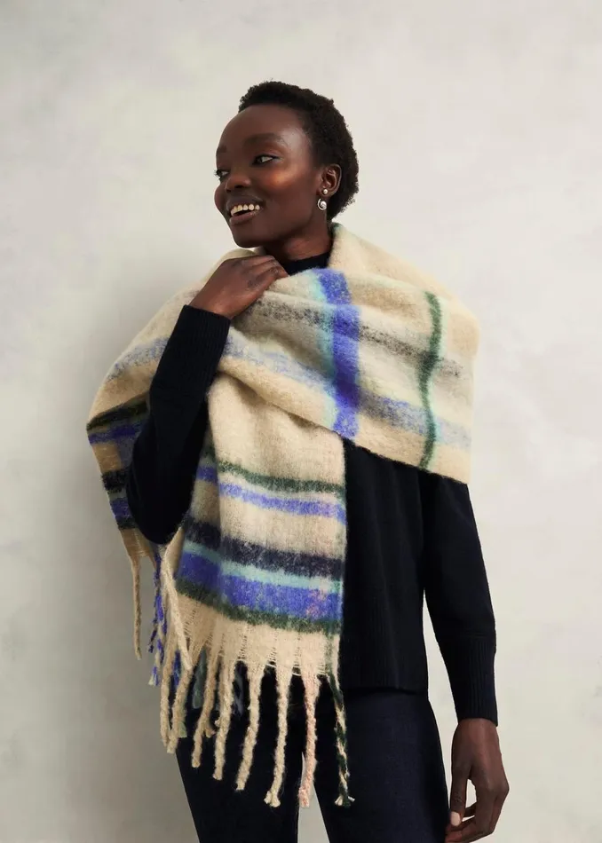Women Scarves Hobbs Helen Scarf Beige Multi